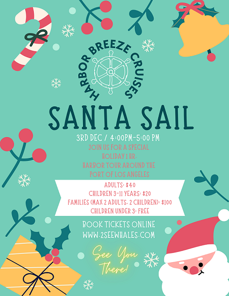 Tickets | Santa Sail Extended 1-Hour Harbor Tour on 12/3/23 from SAN ...